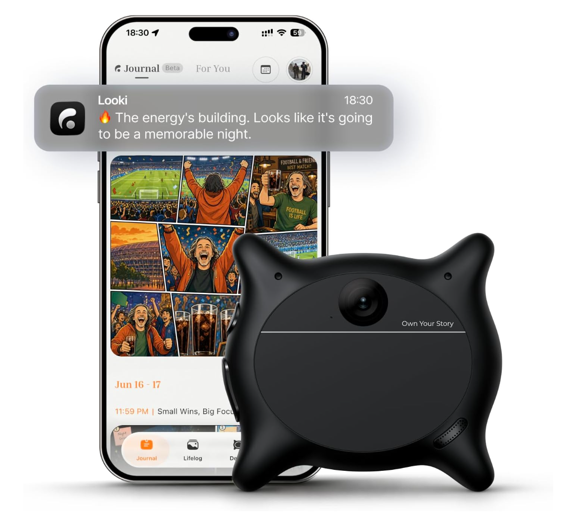 Looki L1 AI Auto VLOG Camera